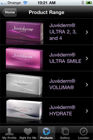 JUVÉDERM® MOBILE for iPhone