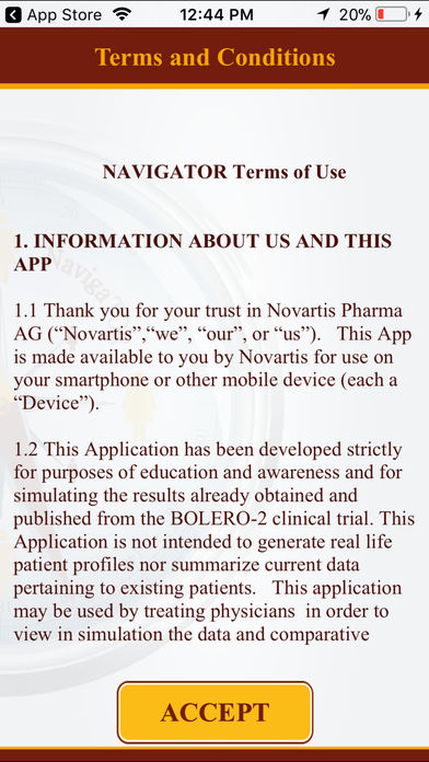 Novartis Navigator for iPhone