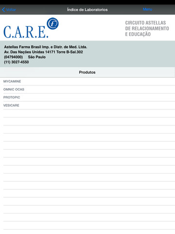 C.A.R.E. Astellas for iPad
