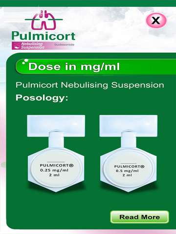 Pulmicort Respules dosages for iPad