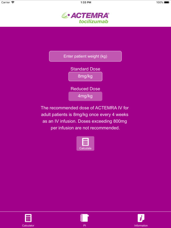 ACTEMRA for iPad