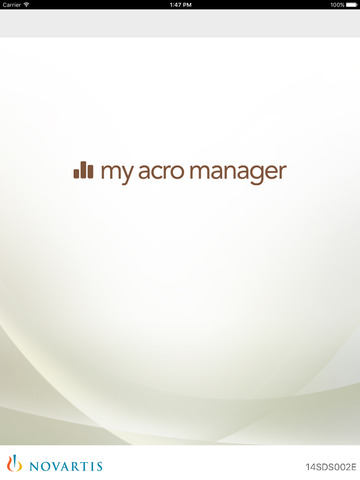 My acro manager for iPad
