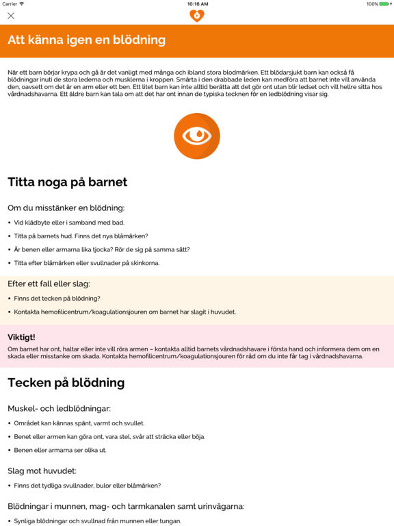 Hemofiliguide - Sweden for iPad