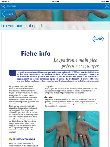Fiches Info Patients Roche for iPad