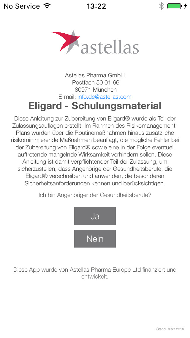 Eligard – Schulungsmaterial for iPhone