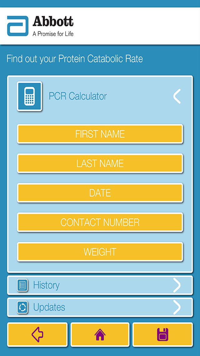 Abbott Nutrition - Nepro nPCR Calculator App for iPhone