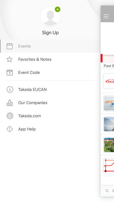 Takeda EUCAN Events for iPhone