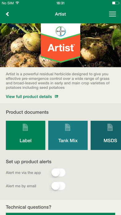 Bayer CropScience Agronomy Tool for iPhone