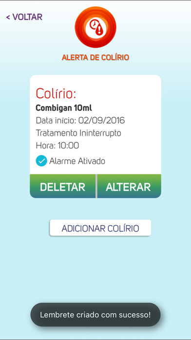 viVER+ Allergan - Alerta de Colírio for iPhone