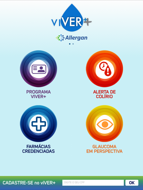 viVER+ Allergan - Alerta de Colírio for iPad