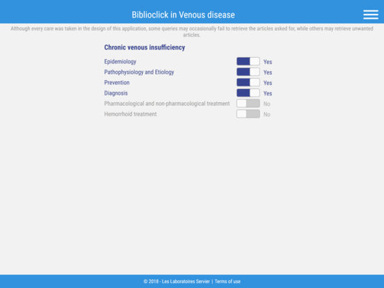 Biblioclick in Venous disease for iPad