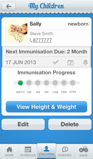 VaxiMate for iPhone