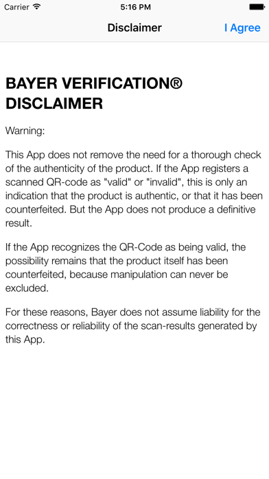 Bayer CapSeal Advanced for iPhone