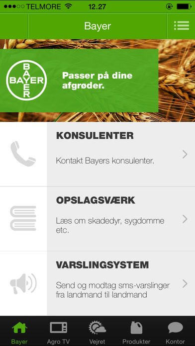 Bayer Agro App for iPhone
