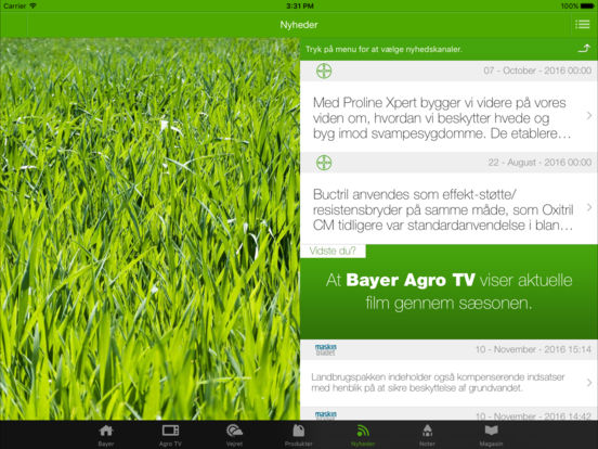 Bayer Agro App for iPad