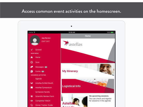 Astellas EMEA Events App for iPad