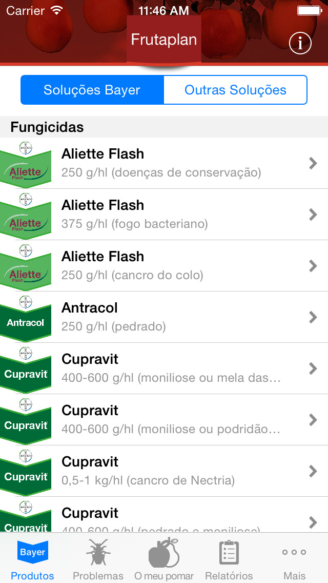 Frutaplan for iPhone