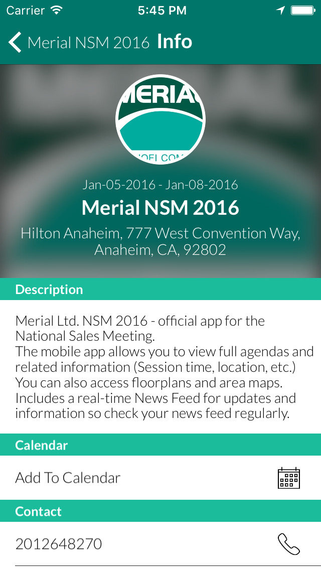 Merial NSM 2016 for iPhone