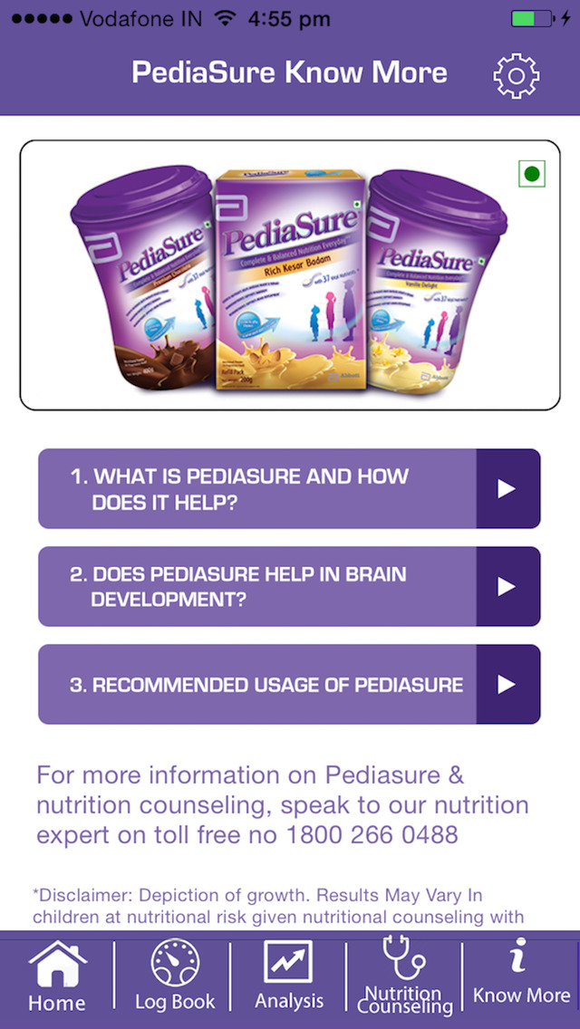 PediaSure Growth Tracker For Children for iPhone