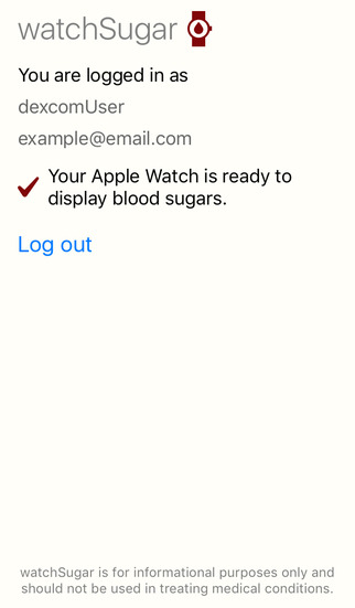 watchSugar for iPhone