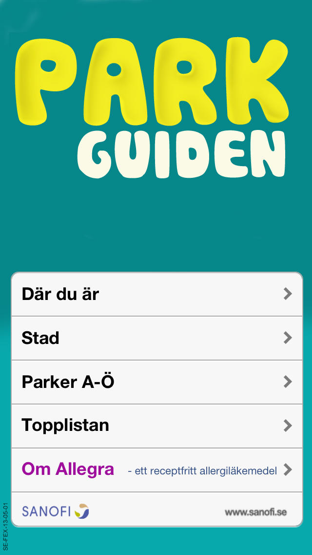 Parkguiden for iPhone