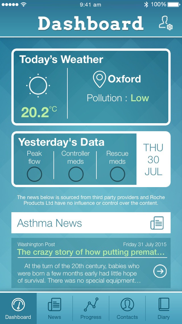 AsthmApp for iPhone