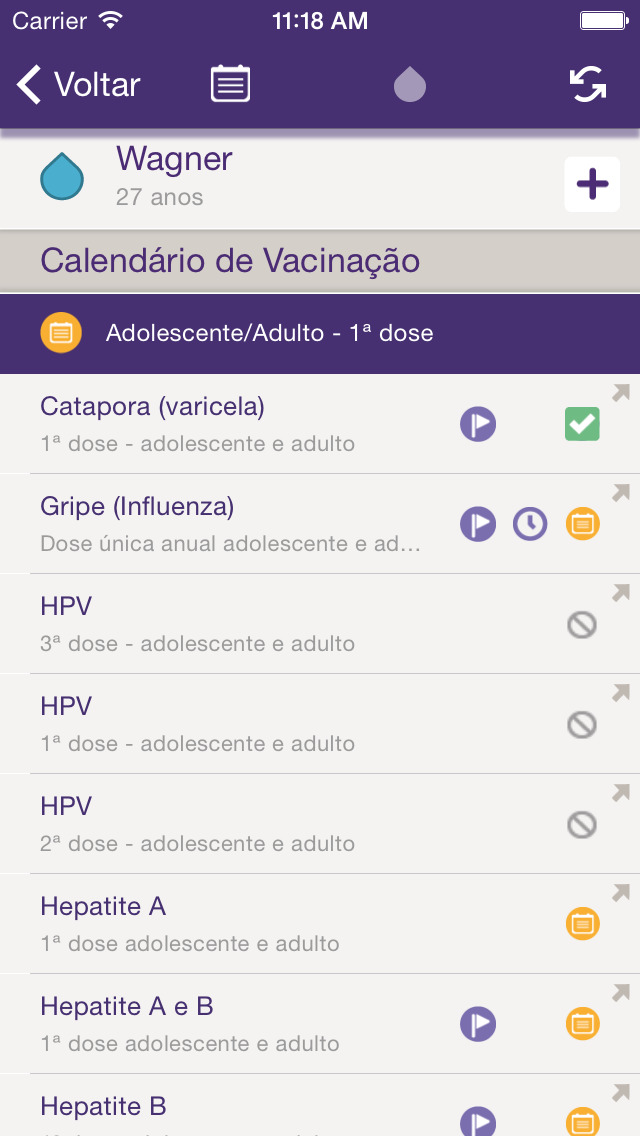 VacinAlert for iPhone