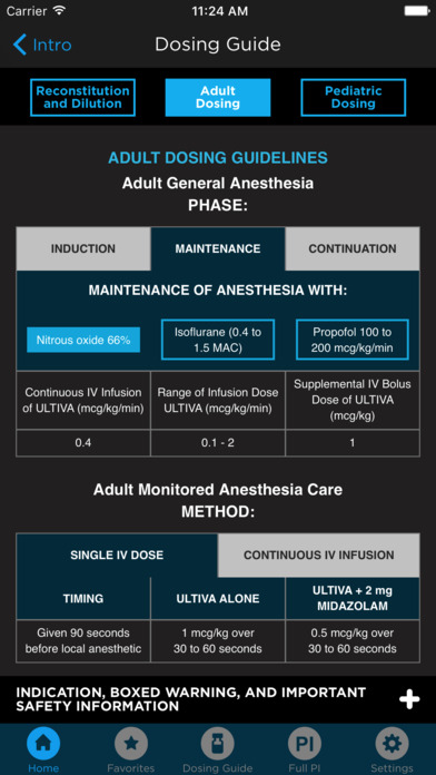 ULTIVA® (remifentanil HCl) for Injection Anesthesia Plans Mylan Specialty L.P. for iPhone