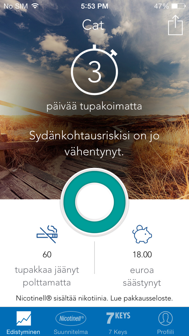 7 Keys to Quit (Finland) for iPhone