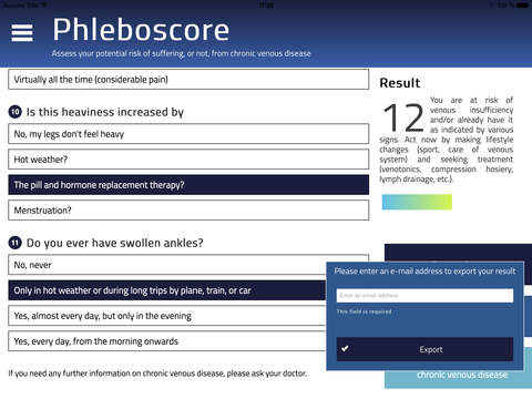 Phleboscore GE for iPad