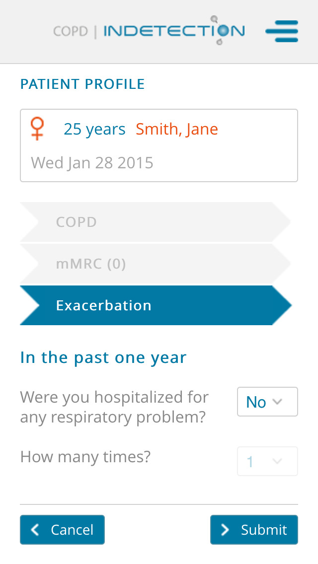 COPD-INDETECTION for iPhone