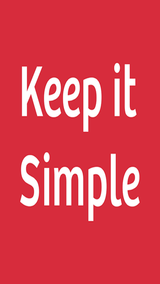 Keep It Simple MU for iPhone