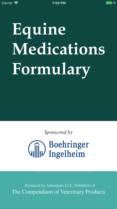 Equine Medications Formulary Canada for iPhone