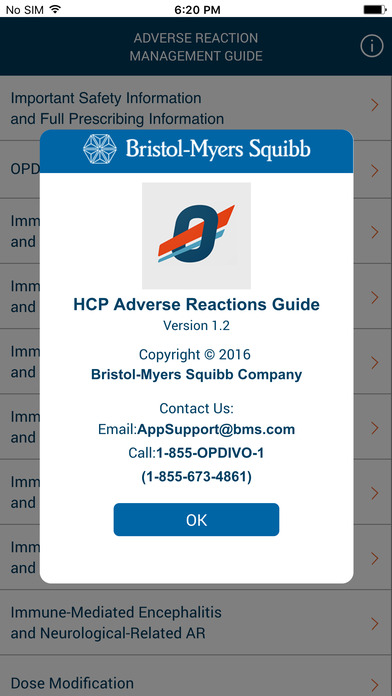 HCP Safety App for iPhone