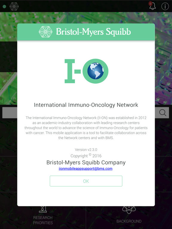 International Immuno-Oncology Network for iPad