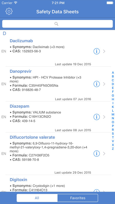 Roche mSDS for iPhone