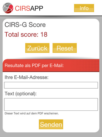 CIRS APP for iPad