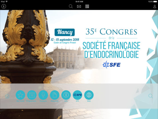 Congrès SFE Angers 2015 for iPad