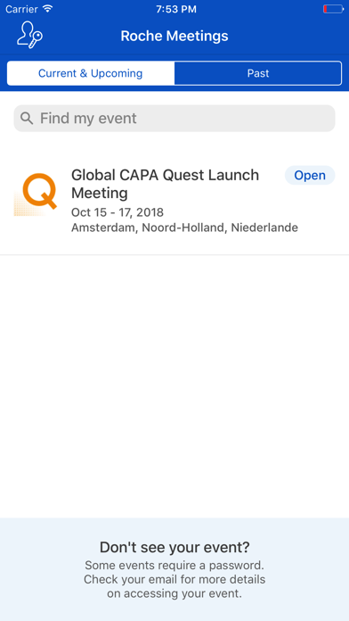 Roche Global Meetings for iPhone