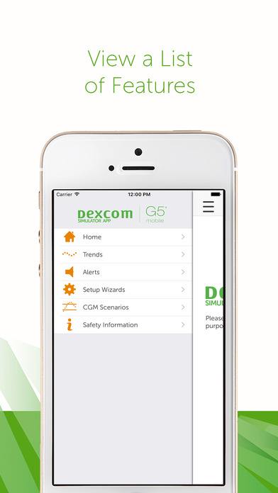 Dexcom G5 Mobile Simulator for iPhone
