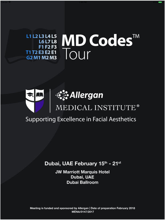 MD CODES Tour Allergan DUBAI for iPad