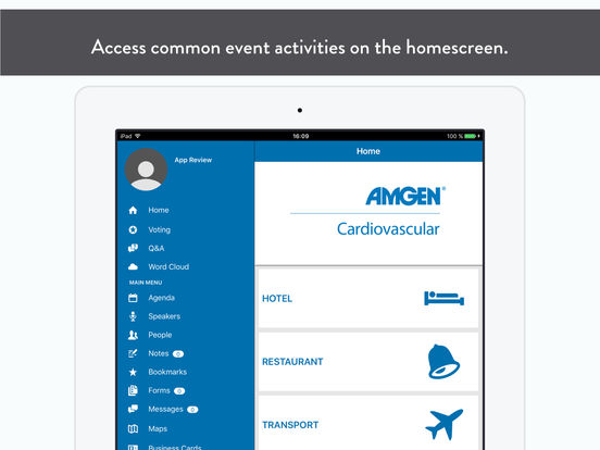 Amgen Congres App for iPad