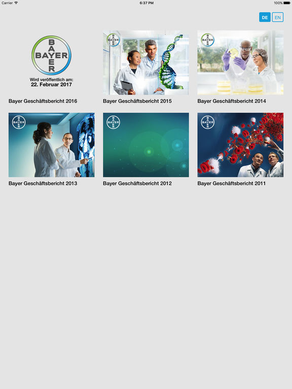 Bayer Integrated Reports for iPad
