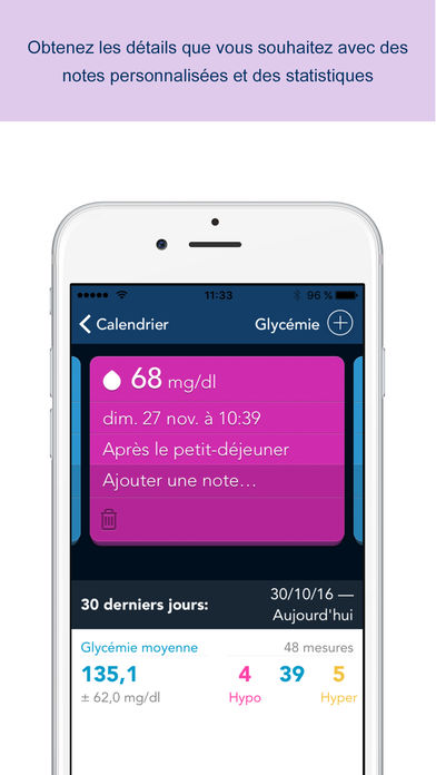 MyStar Plus carnet glycémique for iPhone