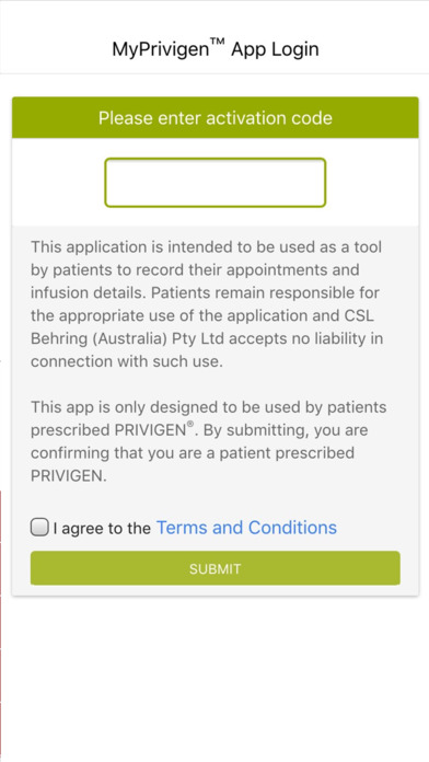 MyPrivigen™ Patient App for iPhone