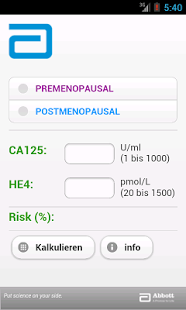 HE4 Ovarian Risk Calculator