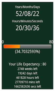 Life Expectancy Timer