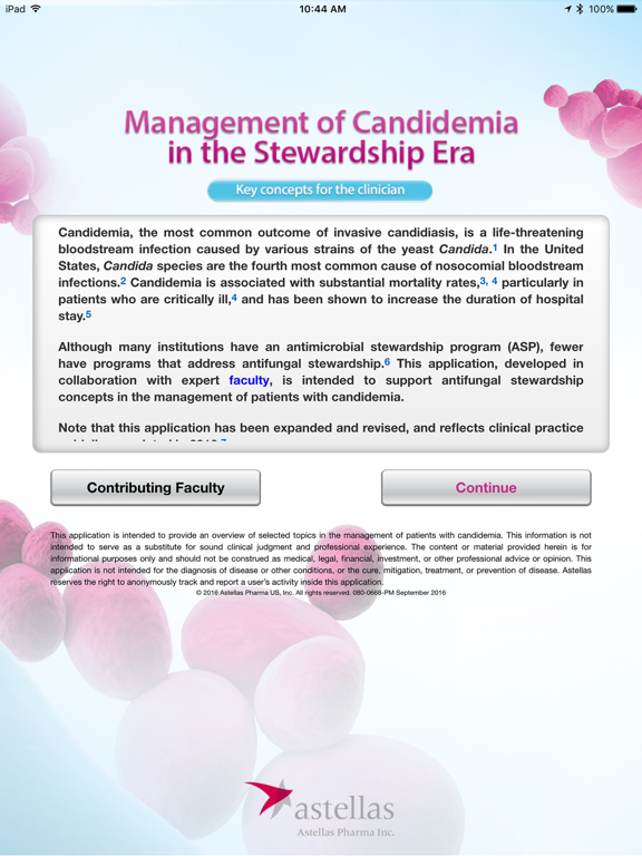 Management of Candidemia in the Stewardship Era App for iPad
