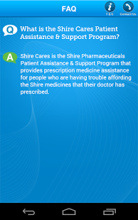 Shire Cares Mobile Application