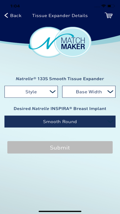 Natrelle® MatchMaker for iPhone